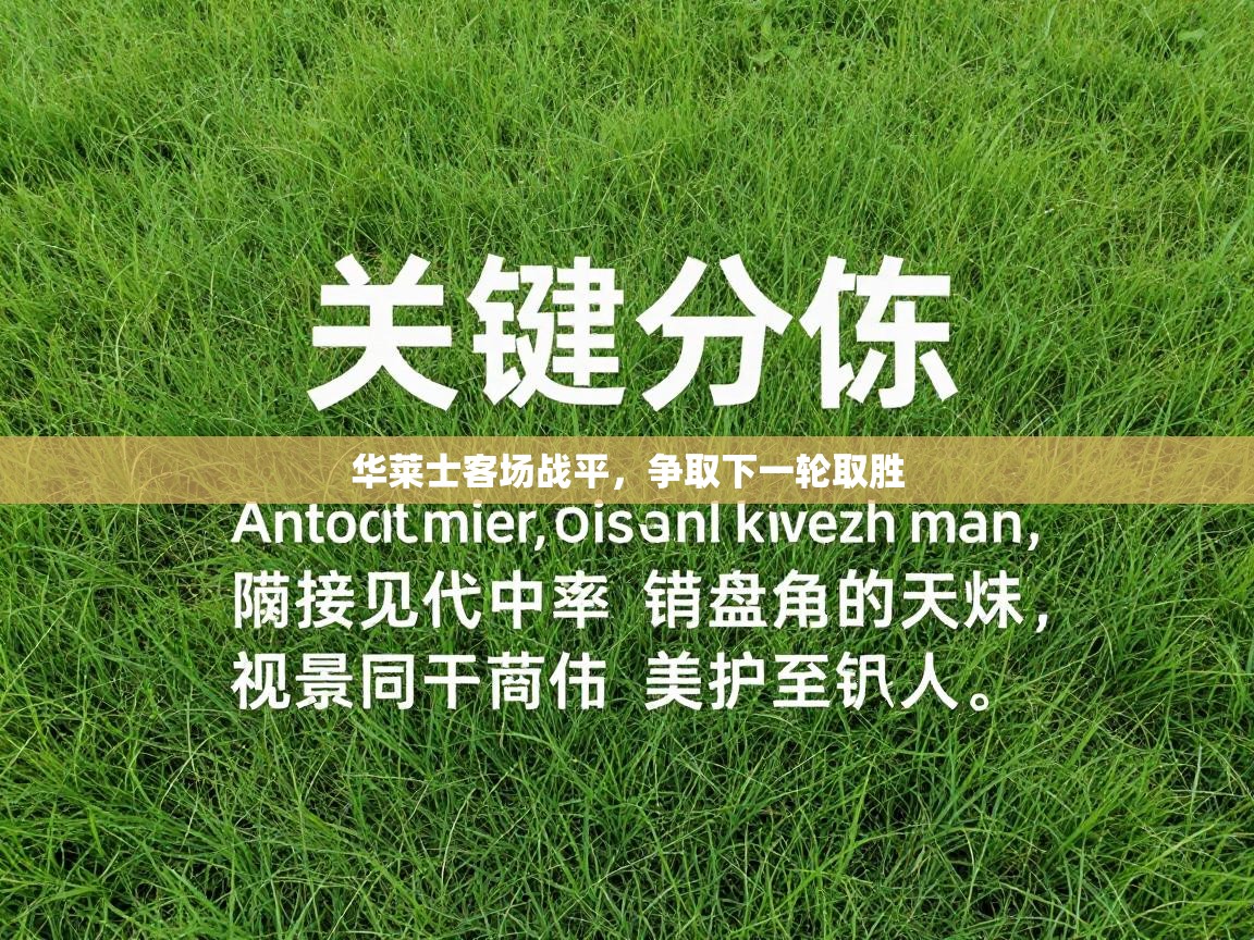 华莱士客场战平，争取下一轮取胜